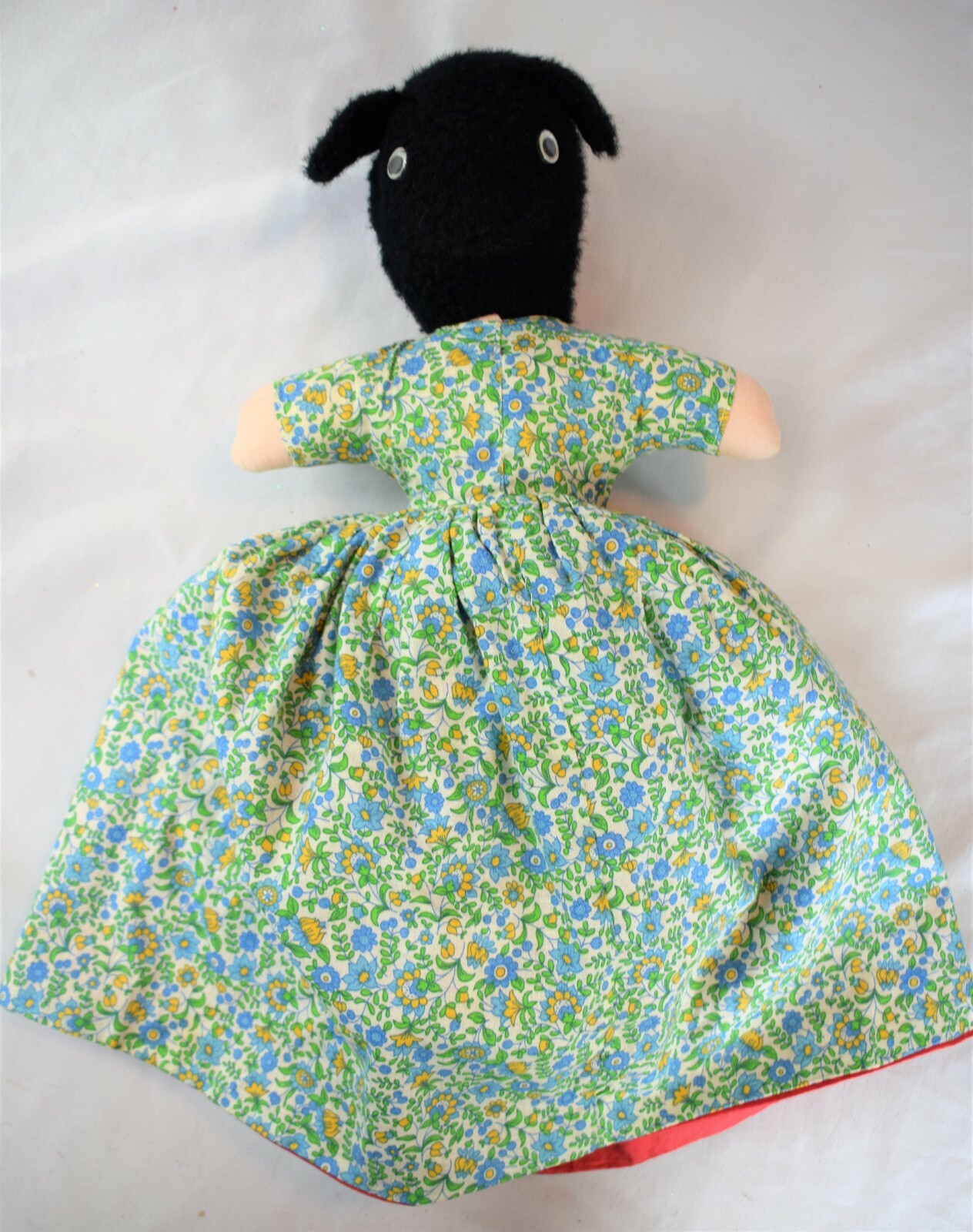 Vintage TOPSY TURVY 3 Rag Dolls in 1! Little Red Riding Hood Wolf Grandma 14