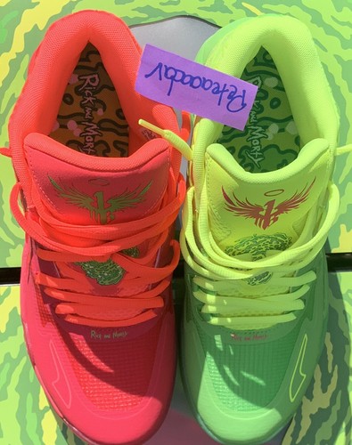 Pre-owned Puma Lamelo Ball  Mb.01 Rick And Morty Men's 11.5 Brand In Red