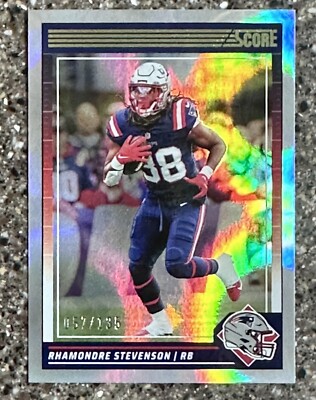 2024 Panini Score #192 Rhamondre Stevenson Circular Parallel /135 Patriots