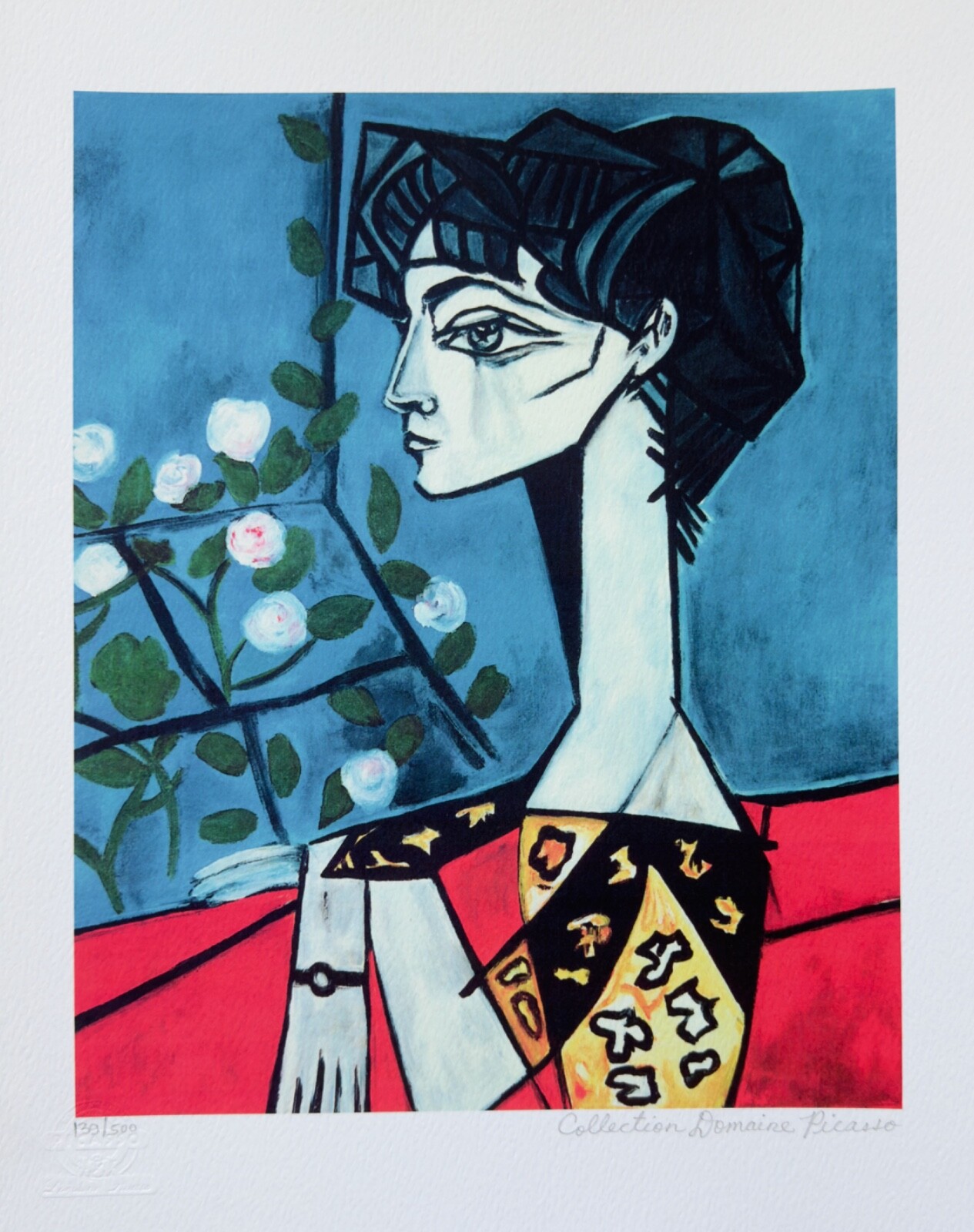 パブロ・ピカソ、Portrait of J. R. with Roses パブロ・ピカソ、Portrait of J. R. with Roses Portrait of