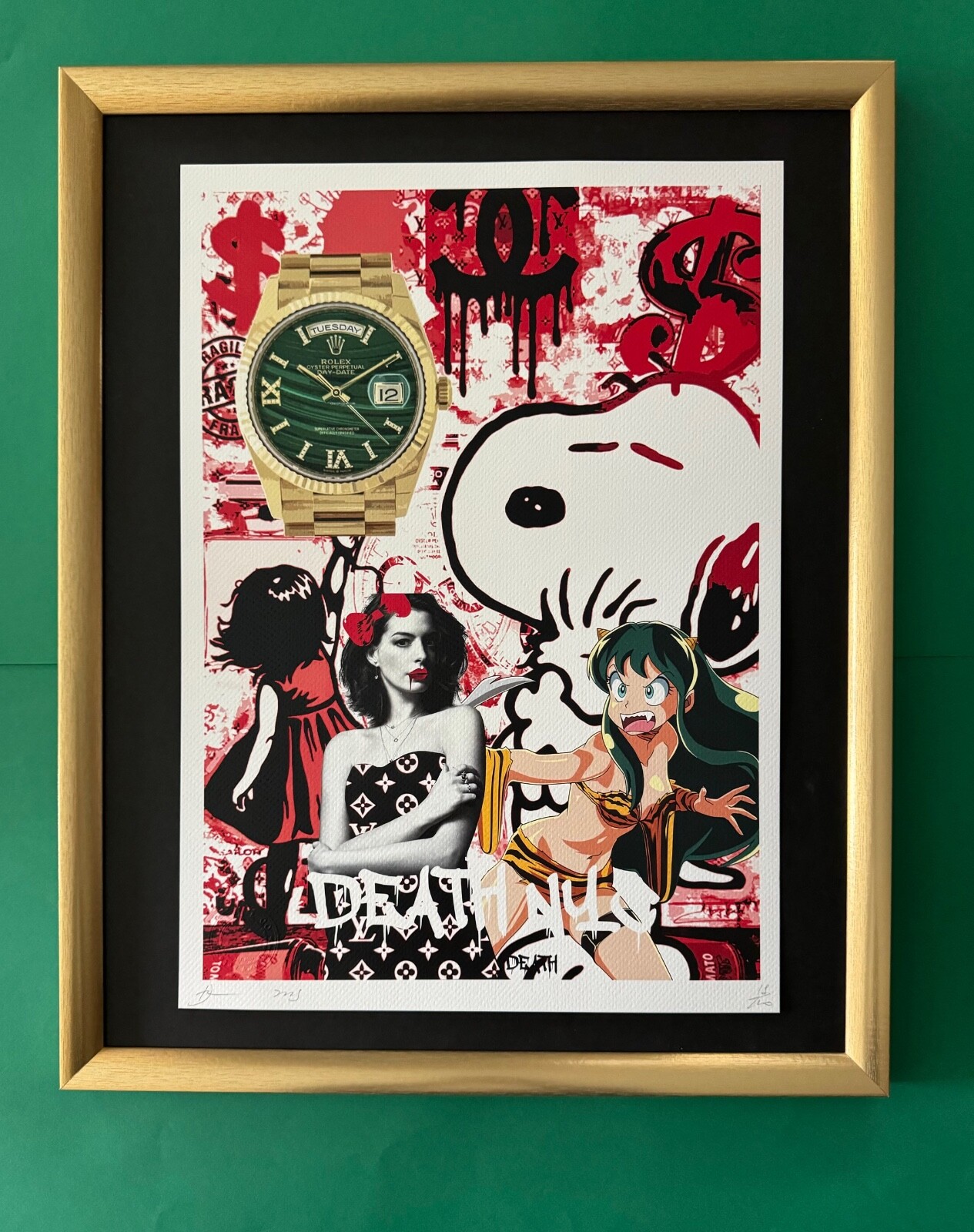 コレクション death nyc DEATH NYC Hand Signed LARGE Print COA Framed 16x20in Rolex