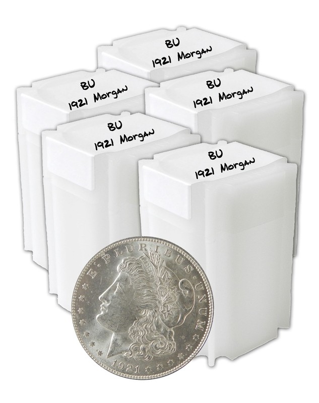 1921 Silver Morgan Dollar BU Lot of 100 S$1 Coins