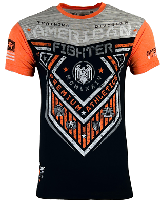 American Fighter Men's T-shirt Hunter Crew Neck Athletic Panel tee XS-4XL