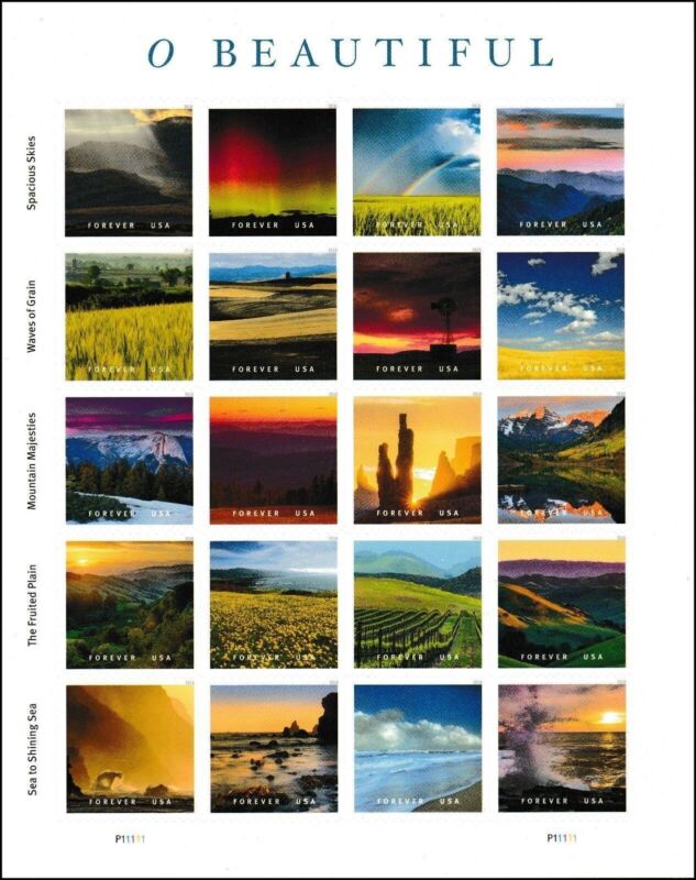 5298, O Beautiful Sheet Of 20 - Stamps - Stuart Katz