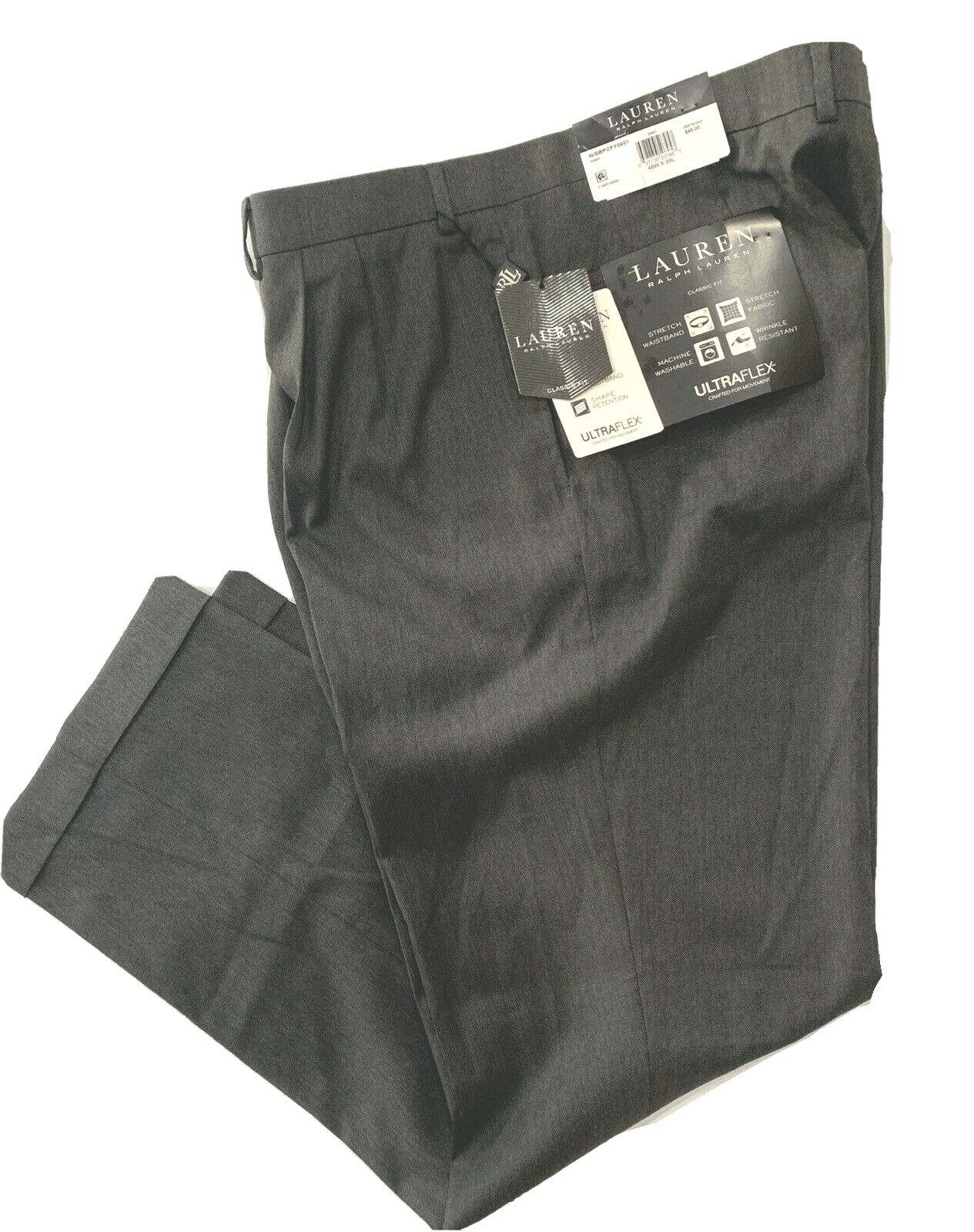 パンツ Polo by Ralph Lauren CLASSIC PLEATED FIT POLO RALPH LAUREN CLASSIC FIT PLEATED MENS PANTS BLACK STONE