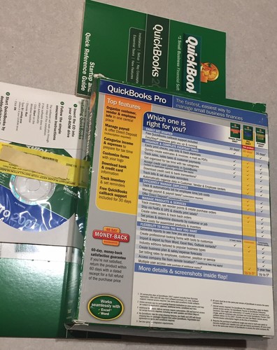 Intuit Quickbooks Pro 2007 for windows Full Retail USA VERSION-new-not sealed