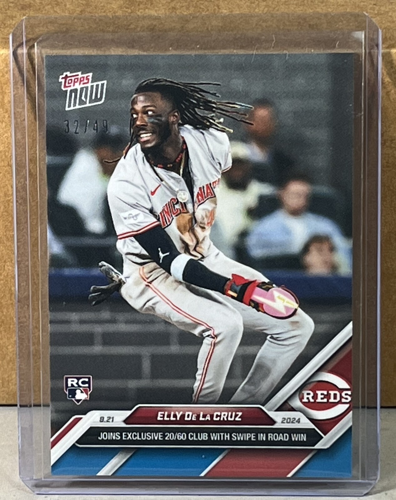2024 TOPPS NOW #577 ELLY DE LA CRUZ REDS RC joins 20/60 club