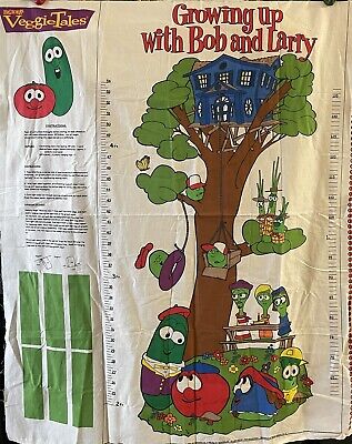 Veggie Tales Growth Chart Growing Up With Bob & Larry Wall Hanging Room Decor