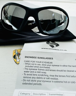 Snowbee Polarized Classic Sports Angling Sunglasses Soft Case smoke Mirror Lens