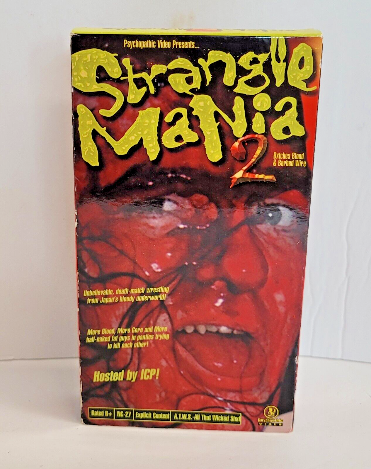 Insane Clown Posse Strangle-Mania 2 VHS Tape - Wrestling Strangle 