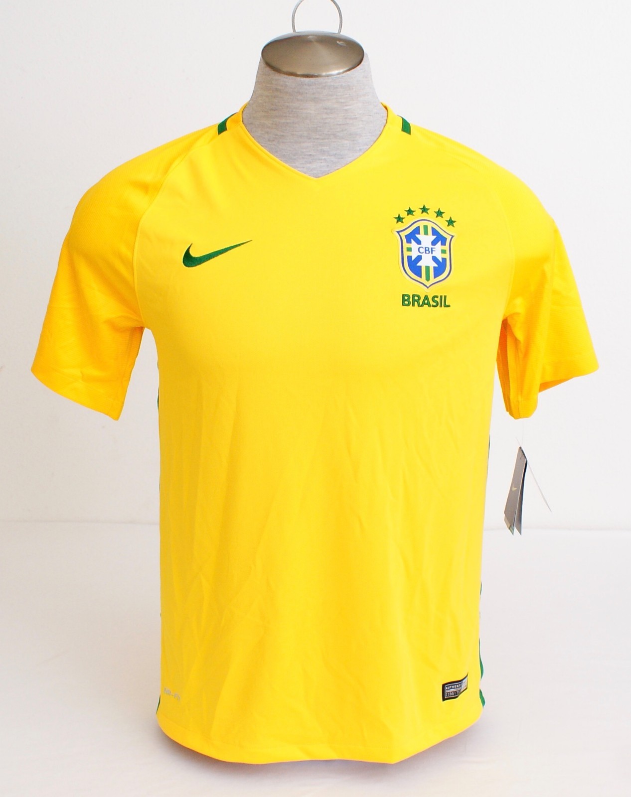 ウェア NIKE - Nike CBF M NK Reissue SS JSY N&N Yellow Nike Dri Fit CBF Brazil National Football Team Yellow Short