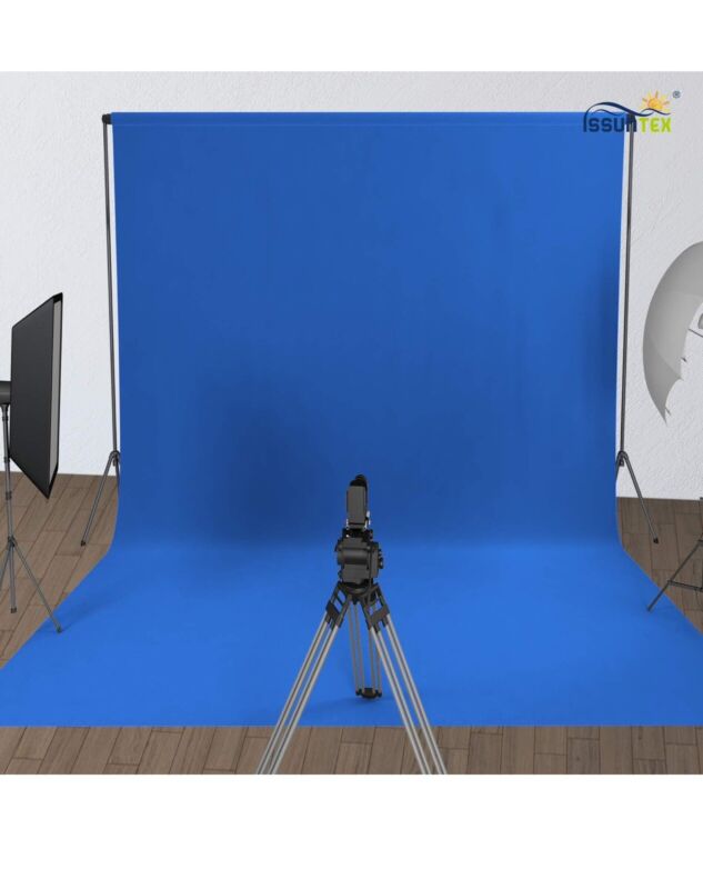 Photoshoot Muslin Back Drop Blue. 10’x24’