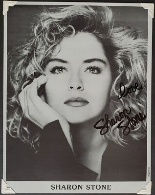 Sharon Stone Autograph 6x9 Photograph Actress Basic Instinct Total Recall