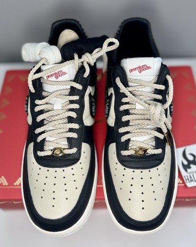 Pre-owned Nike Air Force 1 Low 'premium Goods The Sophia' | Women' Size 9.5 | Dv2957-001 In Black/sand/sail/multi-color