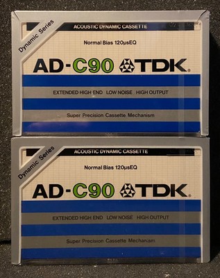 TDK SD C90 Extended High Resolution Blank Audio Cassette Tape New Sealed Vintage