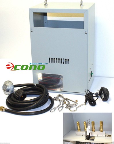 Auto Hydroponic Pilot Greenhouse CO2 Generator LP GAS 4 Burner 11,176BTU Burners