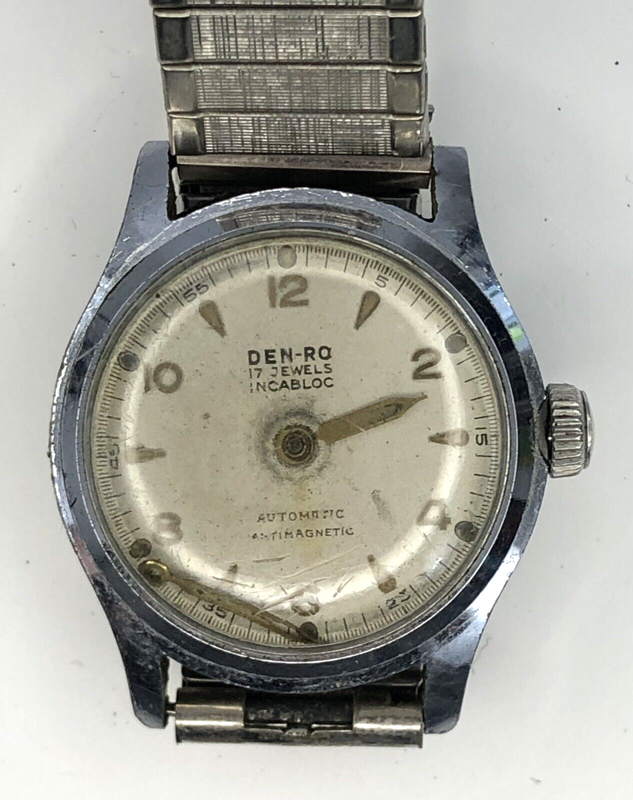 Vintage Den-Ro Import 17 Jewels Incabloc Automatic Vintage Den-Ro Import 17 Jewels Incabloc Automatic