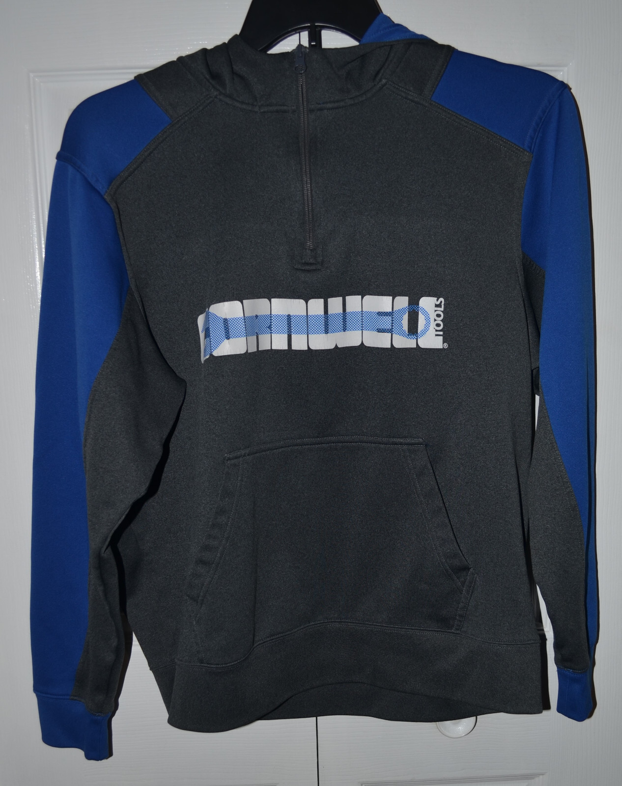 Sport-Tek Cornwell Tools Women's Blue and Gray ¼ Zip LS