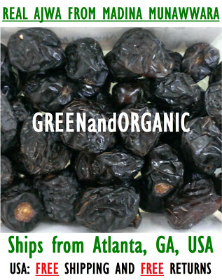 1Lb Premium Real AL AJWA DATES Madinah Munawwara Saudi Arabia Healthy Snack 16oz
