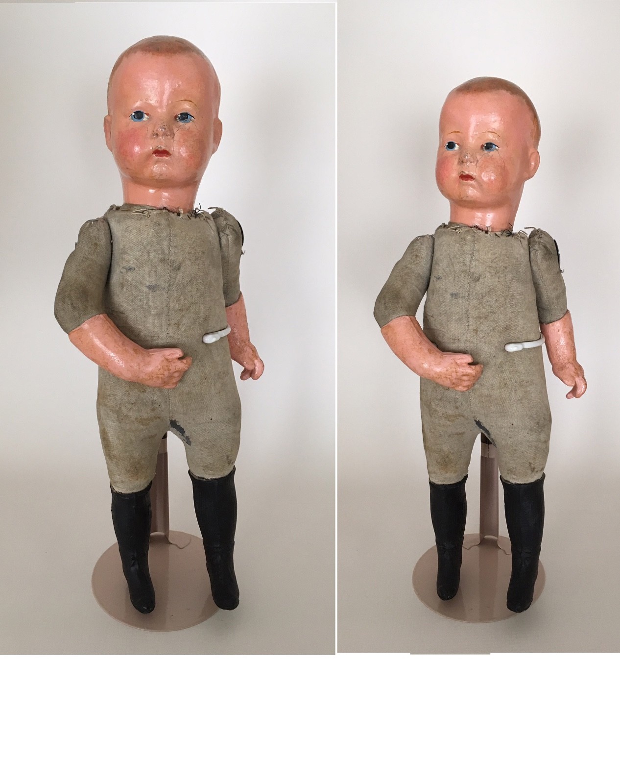 Antique Uneeda Biscuit Composition boy doll