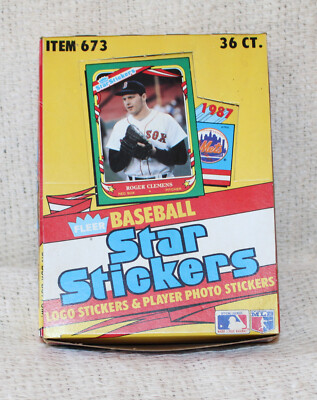1987 Fleer Star Stick Baseball Box--36 Packs