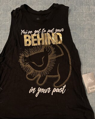 Disney Store Oh My Disney Simba Lion King Put Your Past Behind You Tank Top Med