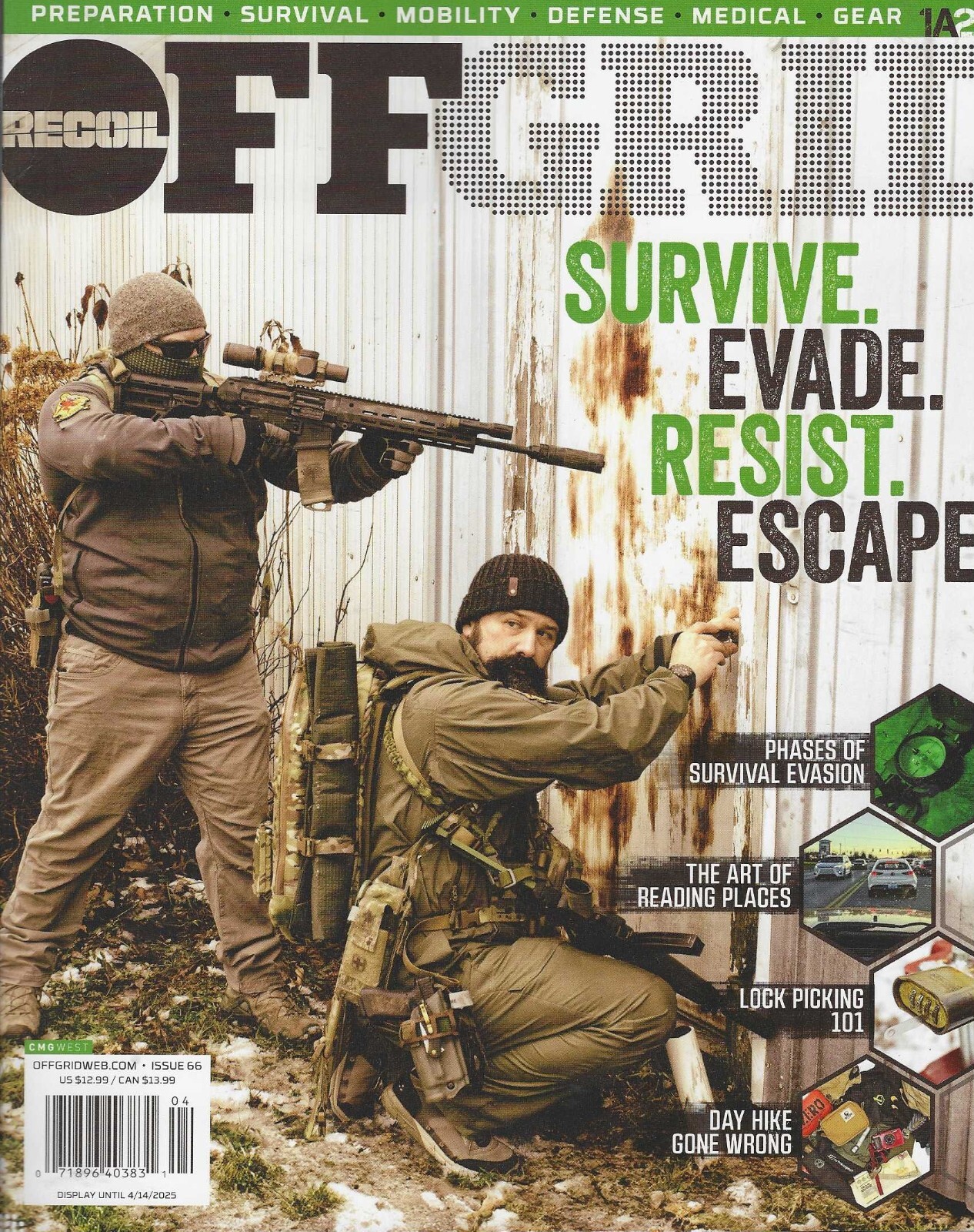 RECOIL Off Grid Magazine Issue 66 2025 Survive, Evade