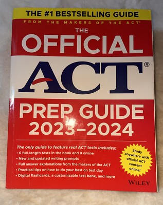 The Official ACT Prep Guide 2023-2024  (Brand New) Wiley