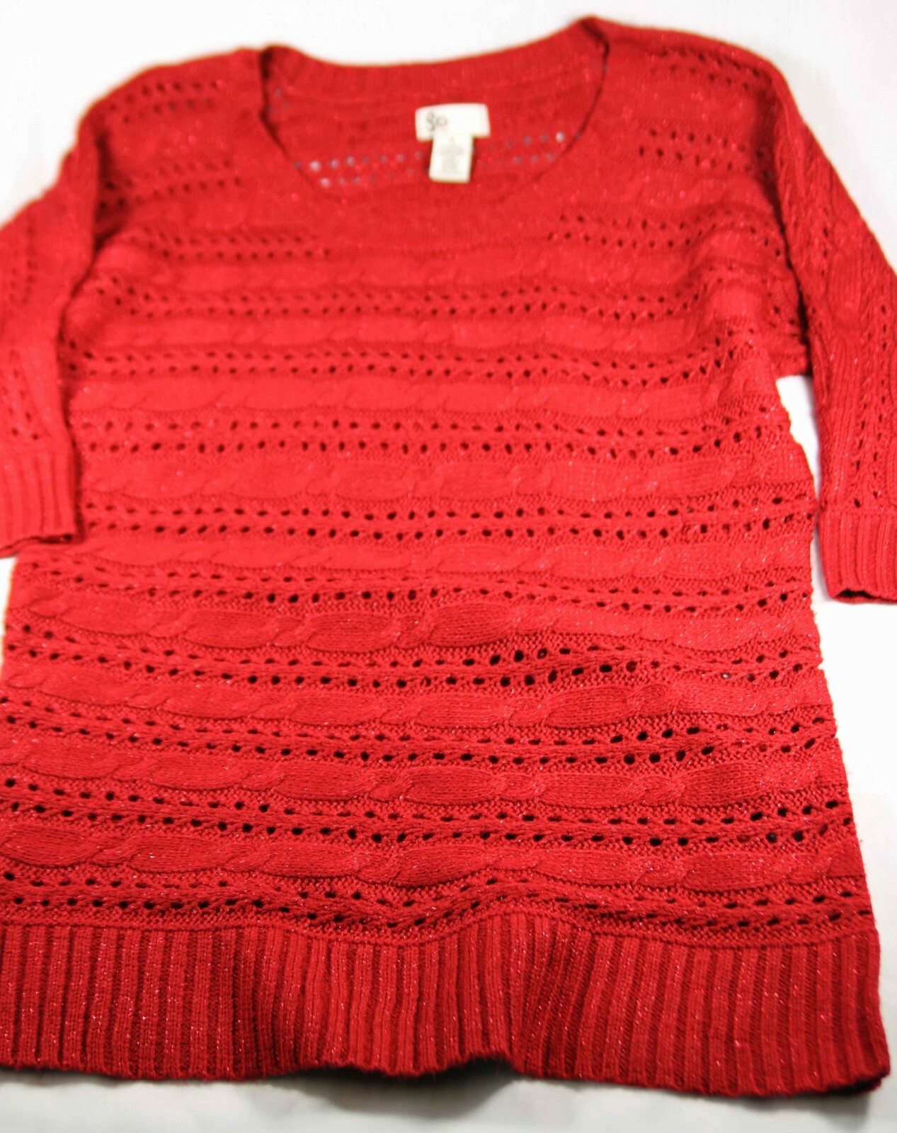 EUC So Red Knit Sweater Girls Size XL FREE SHIPPING