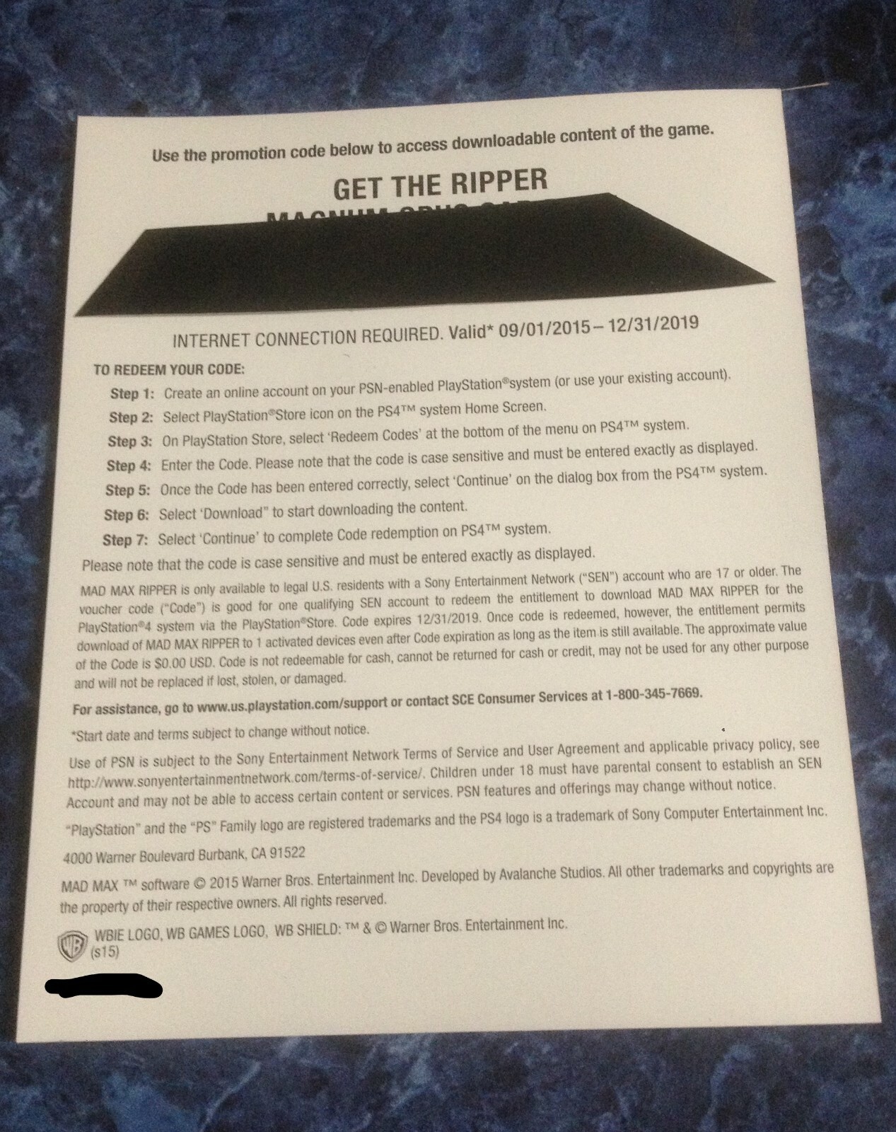 Mad Max PS4 2 Exclusive Download Codes DLC Ripper and Warrior Pack Game Add-On