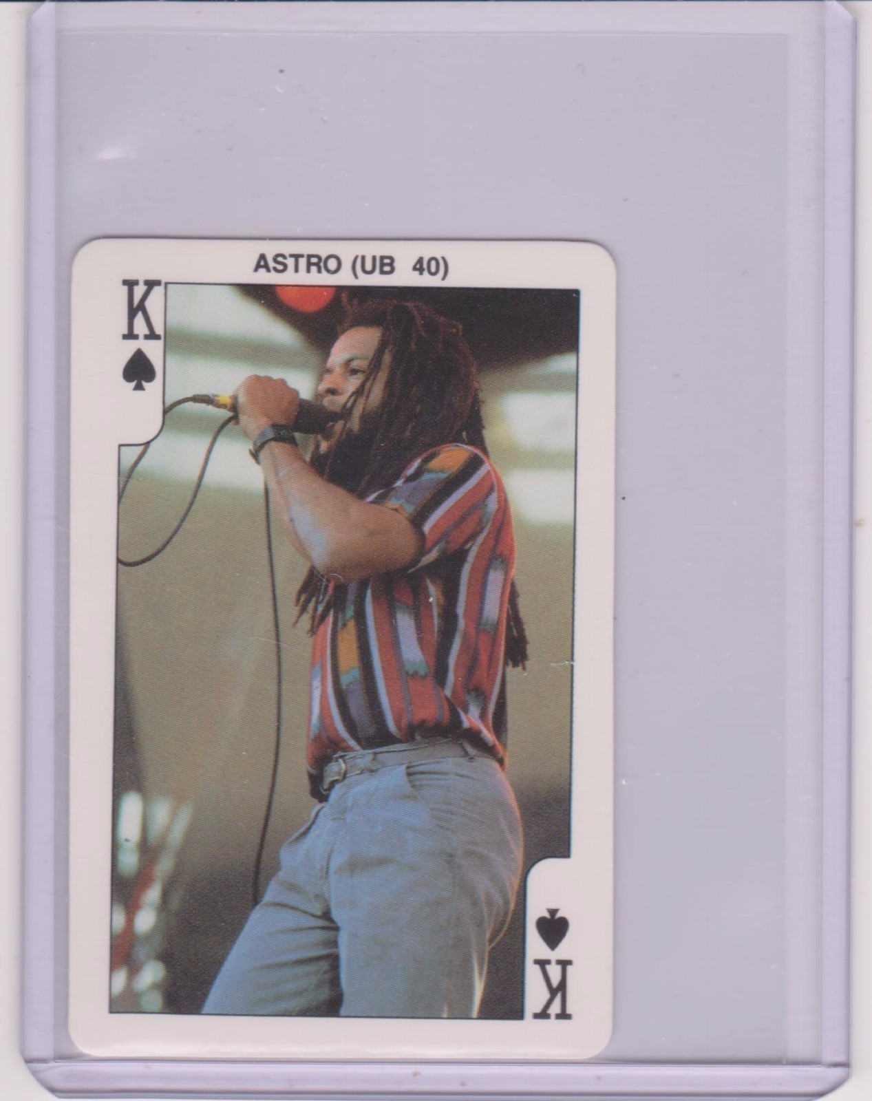 VERY RARE 1986 DANDY ROCK'N BUBBLE ~ ASTRO ~ PLAYING CARD