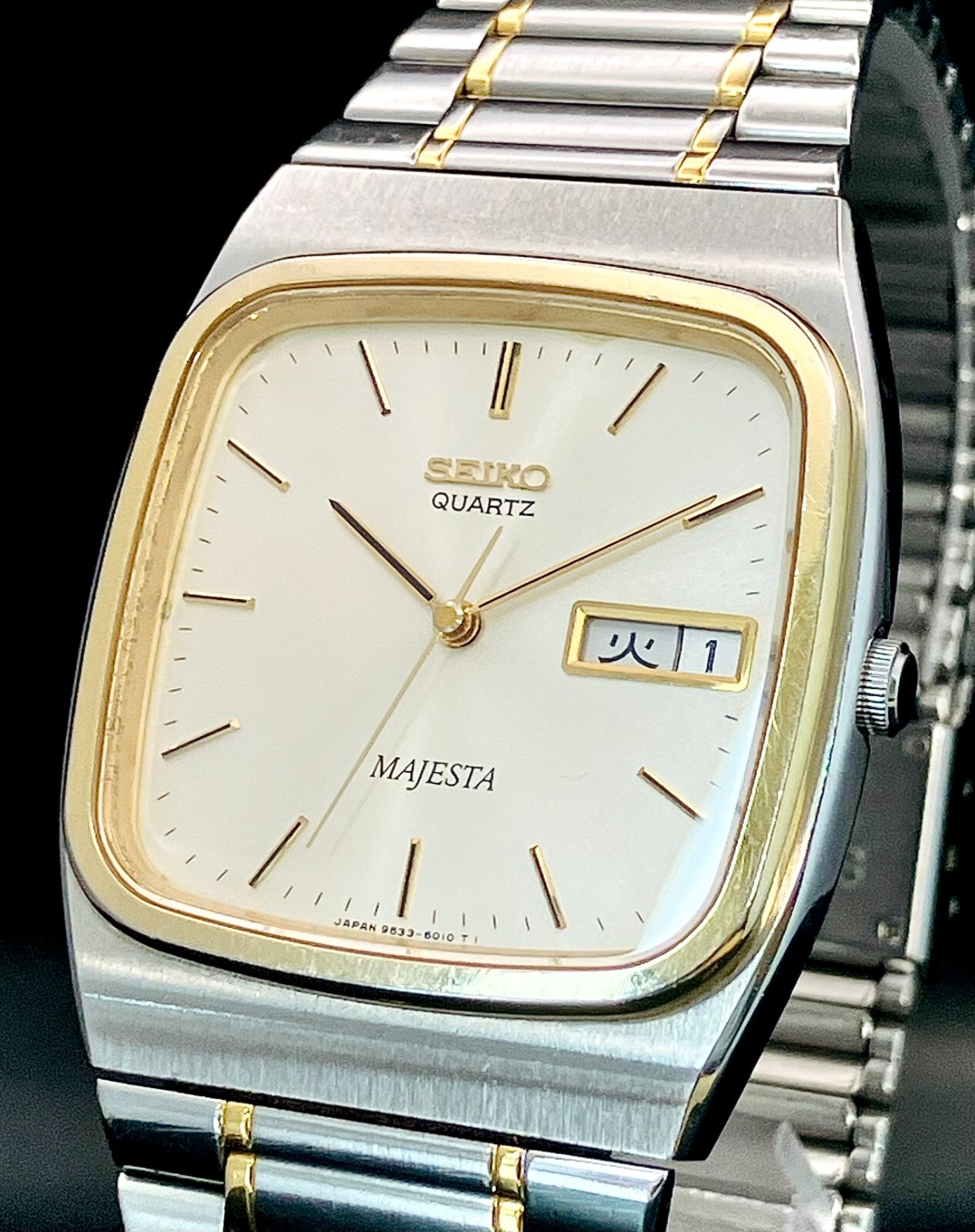 SEIKO MAJESTA クォーツ Seiko Majesta Square Gold & Silver Quartz Watch Used | eBay