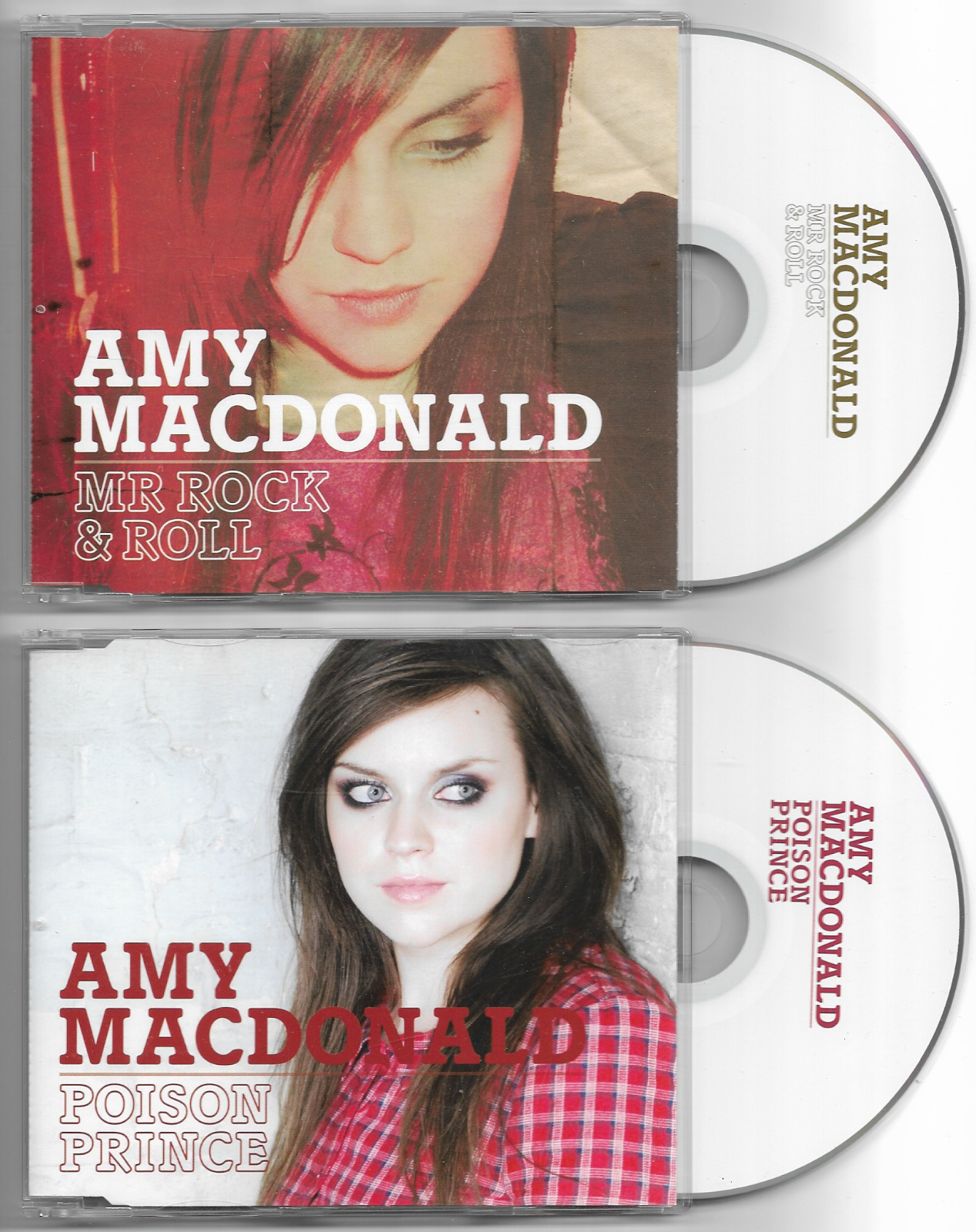 AMY MACDONALD 2 x CD Singles MR ROCK & ROLL (2007) + POISON