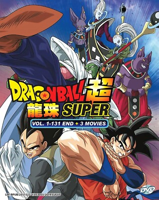 Dragonball Super Complete Series English Dubbed DVD 131 Episodes + 3 Movies