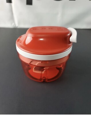 Tupperware Supersonic Mini Food Pull Cord Chopper Red 