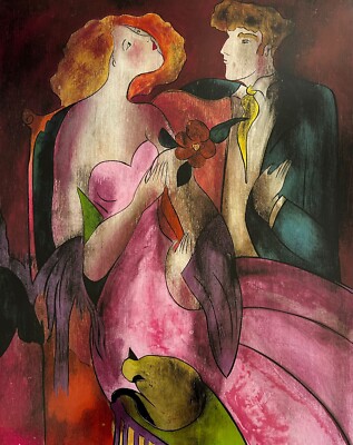 Robe du Soir Linda Le Kinff Seriolithograph on Paper UNFRAMED Signed + COA
