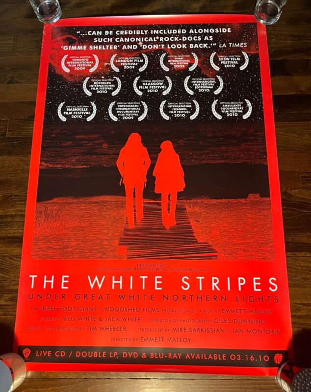 White Stripes Under Great White Northern Lights Documentary Film Poster Print
