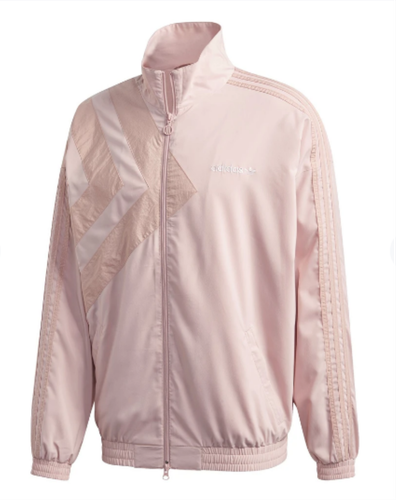 

Мужская пастельная спортивная футболка Adidas с полной молнией, Pink Spirit/Halo Pink, Розовый