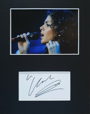 Katie Melua, hand signed mounted autograph.