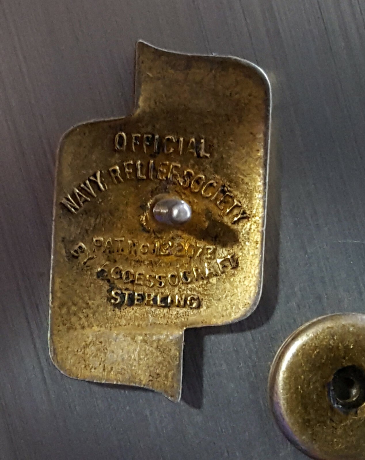 vintage official navy relieve society red anchor 