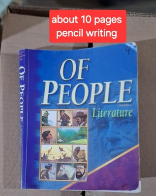 Abeka A Beka Of People Student Text - 10 pages pencil writing - 7th grade