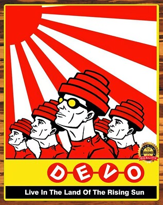 Devo - Live In The Land Of The Rising Sun - 2003 - Metal Sign 11 x 14