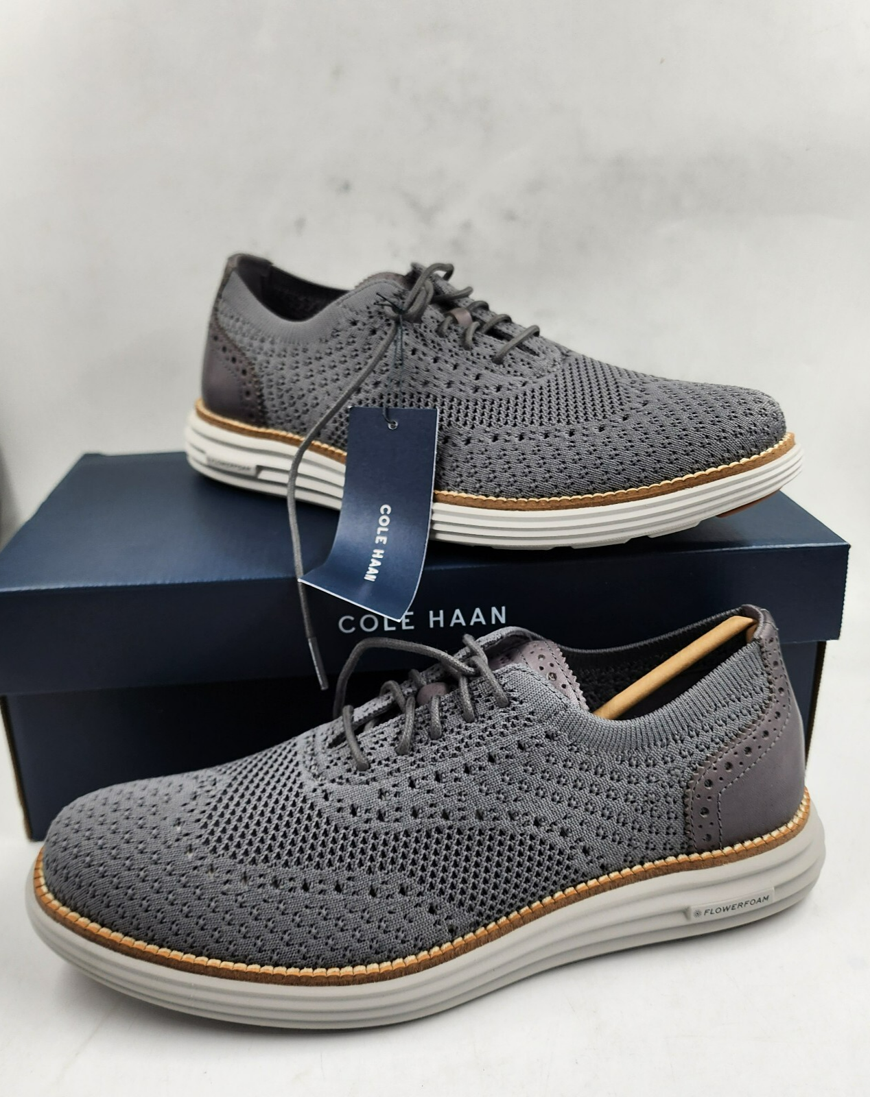 Cole Haan ØriginalGrand Remastered Stitchlite™ Wingtip Oxford Sneakers Men's 8.5 - Picture 2 of 20