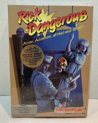 NEW Rick Dangerous Commodore Amiga EXTREMELY RARE Sealed in Box Microplay