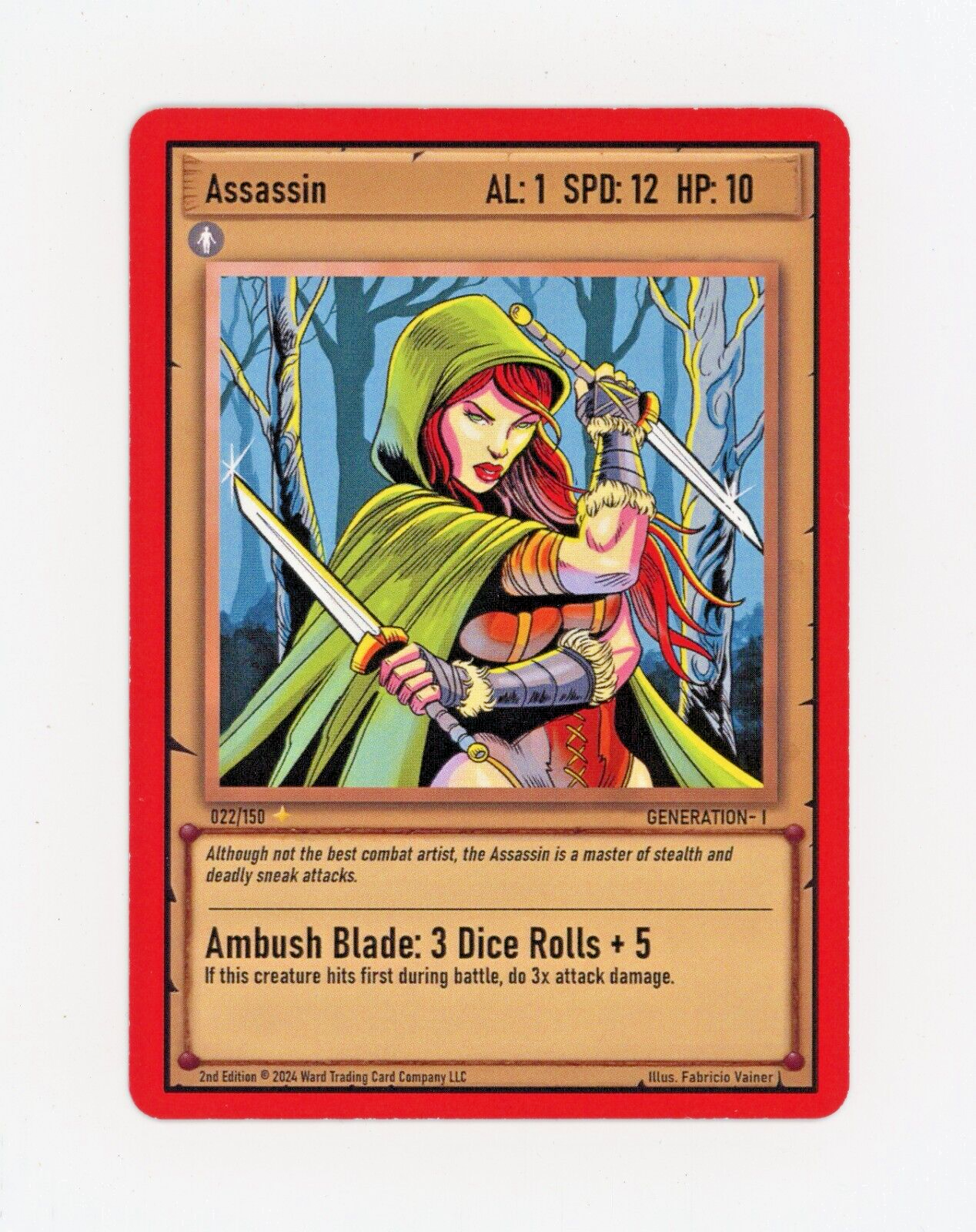 ASSASSIN 2025 Ward TCG 2nd Edition Generation 1 Legendary