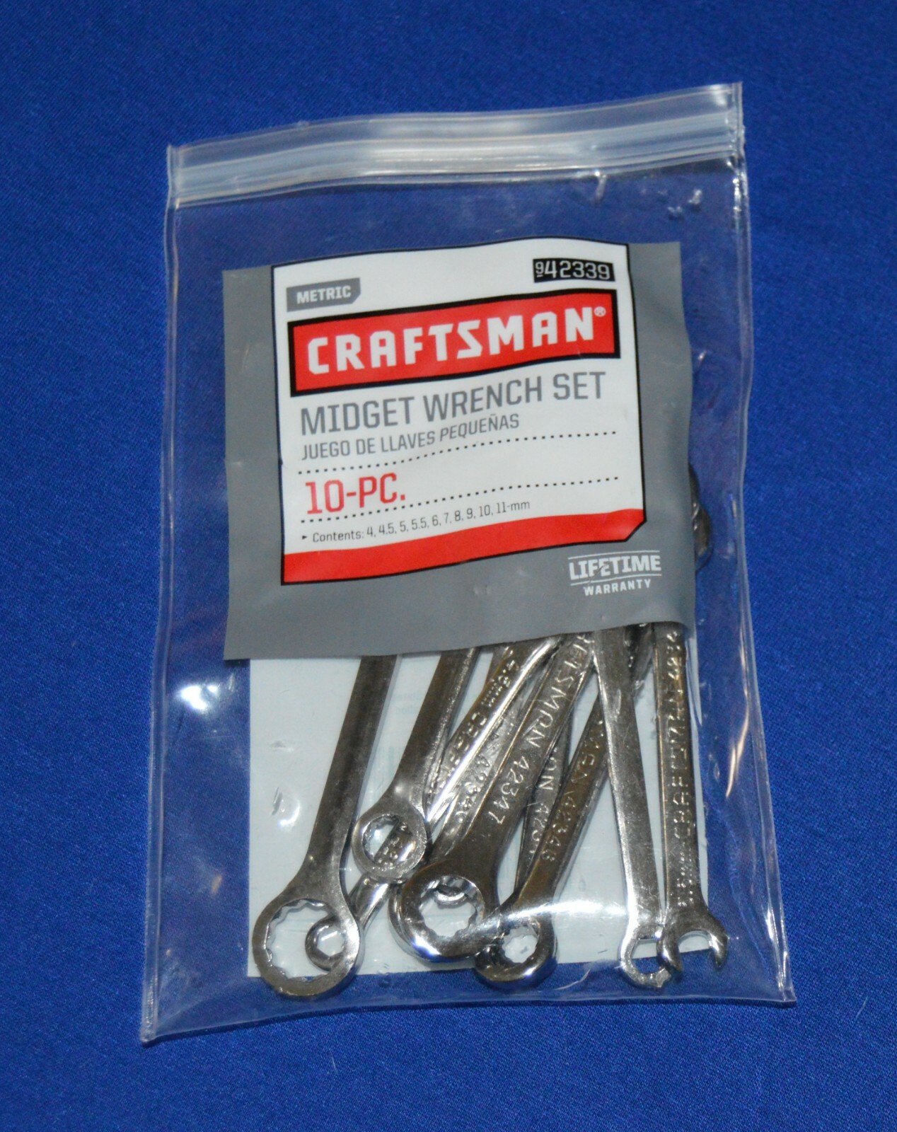 New Craftsman 42339 10 Pc Metric Midget (ignition) Wrench Set (ts205)
