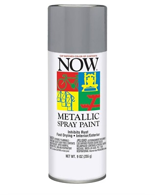 Krylon Now Rust Inhibiting Metallic Spray Paint Protective Coating 9oz