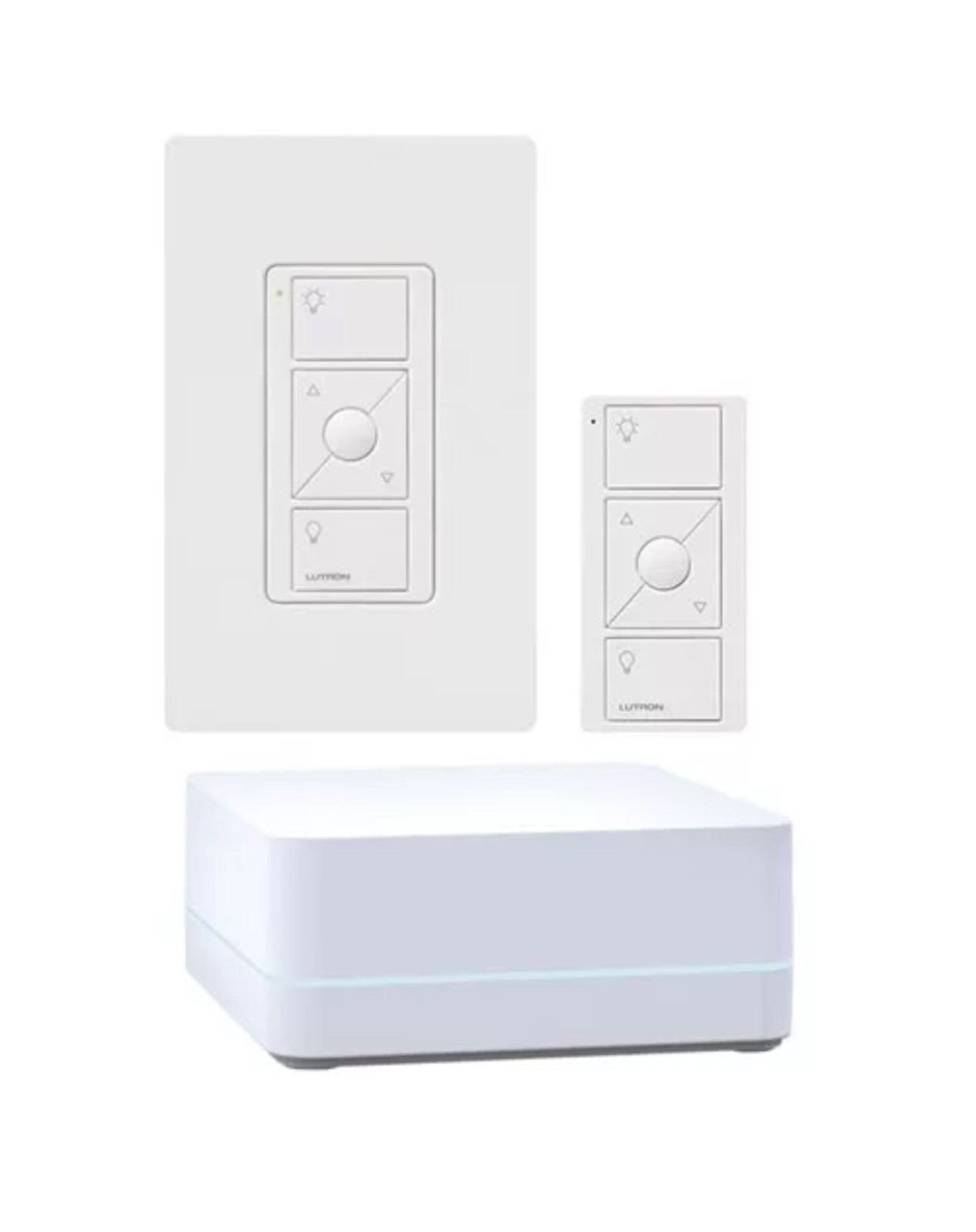 NEW Lutron Caseta Wireless Dimmer Kit w/ Smart Bridge PRO White P