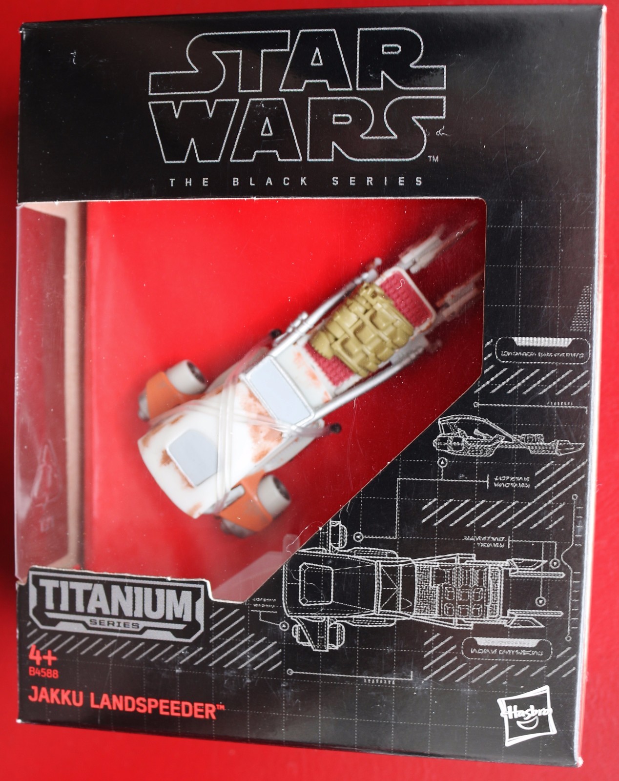 STAR WARS The Black Series 19 JAKKU LANDSPEEDER TITANIUM B4588 DieCast NEW