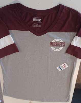 NEW Hershey's Chocolate World Women's XL Boyfriend Tee Shirt